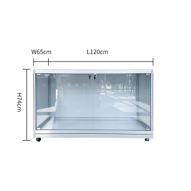 

Hot Sale Pet Cage House Villa Stackable Cat Cabinet With Wheels Aluminum Alloy Small Animal Cage