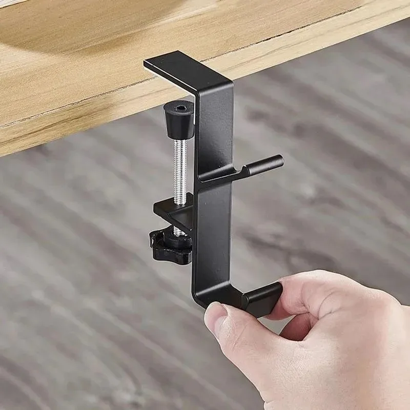1Pc Adjustable Desk Edge Hook Gaming Headset Desk Hanger Backpack Storage Hanging Hook Holder Punch-Free Home Office Organizer