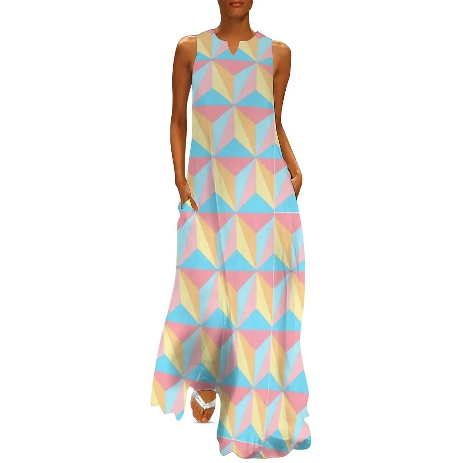 

Color Burst Spaceship Earth Pattern Long Dress dresses for womens summer dresses for women 2025 women party dresses