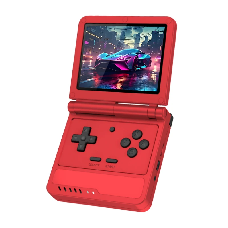 POWKIDDY Retro Flip V90S Portable Handheld Game Console 3.5-inch 640*480 IPS Screen A133Plus Vibration Function Children's Gifts image 3