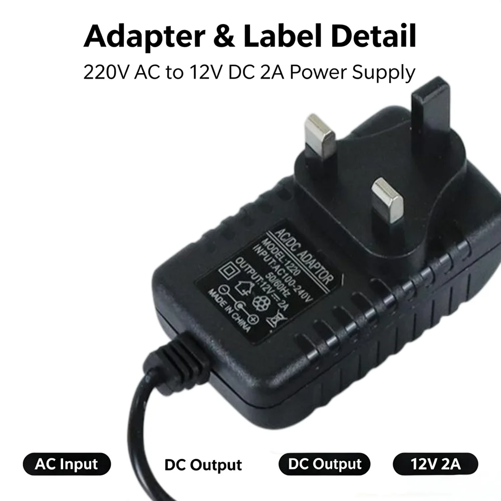 220V to 12V Car Cigarette Lighter Adapter 2A Household Power Converter AC to DC 12V Car Socket Adapter US/UK/EU Plug