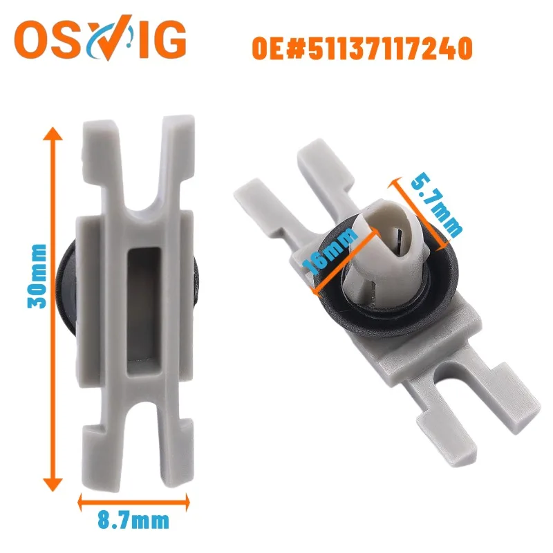 

20PCS OE#51137117240 Applicable to Bmw 3 Series E9F3035 door and window trim strip side frame fixing buckle