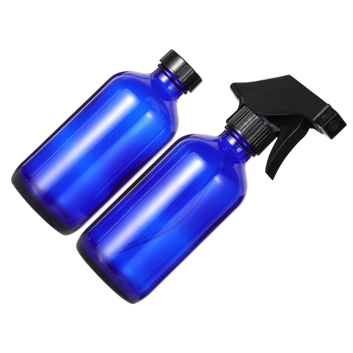 1Set Spray Bottles Refillable Glass Blue 250ml Lightweight Travel Subpackaging Bottle Sprayer Refillable Bottle