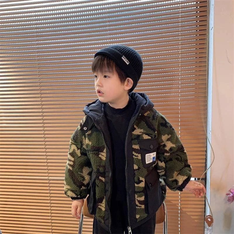 

Winter Kids Camouflage Parka Down Jacket For Children Clothing Girls Boys Clothes Toddler Coat Snowsuit Outerwear Overcoat