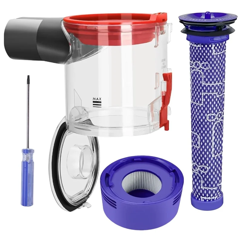 

[NEW!N92R】 Dust Bin And Filter Replacement For Dyson V7 V8 SV10 SV11 Vacuum Canister Dust Bucket Pre Filter Post Filter Attachme