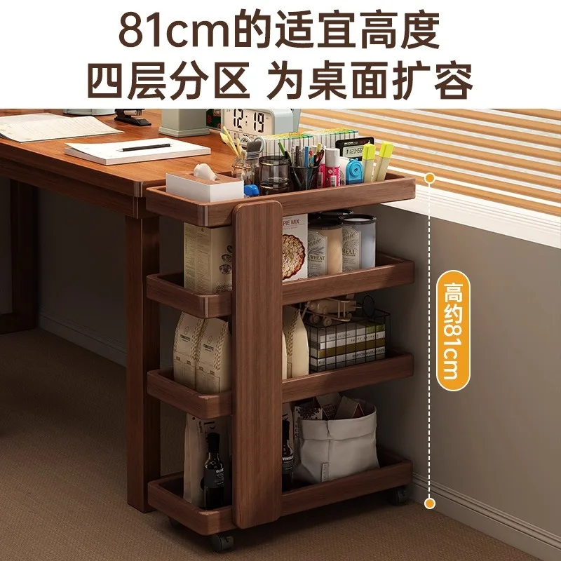 عربة العصور الوسطى قابلة للإزالة للأريكة وخزانة جانبية لطاولة الشاي ورف الطعام