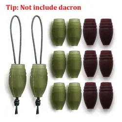 30pcs Carp Fishing Accessories Pole Elastic Dacron Connectors For Solid And Hollow Elastics Carp Coarse Stop bead Fishing Tackle