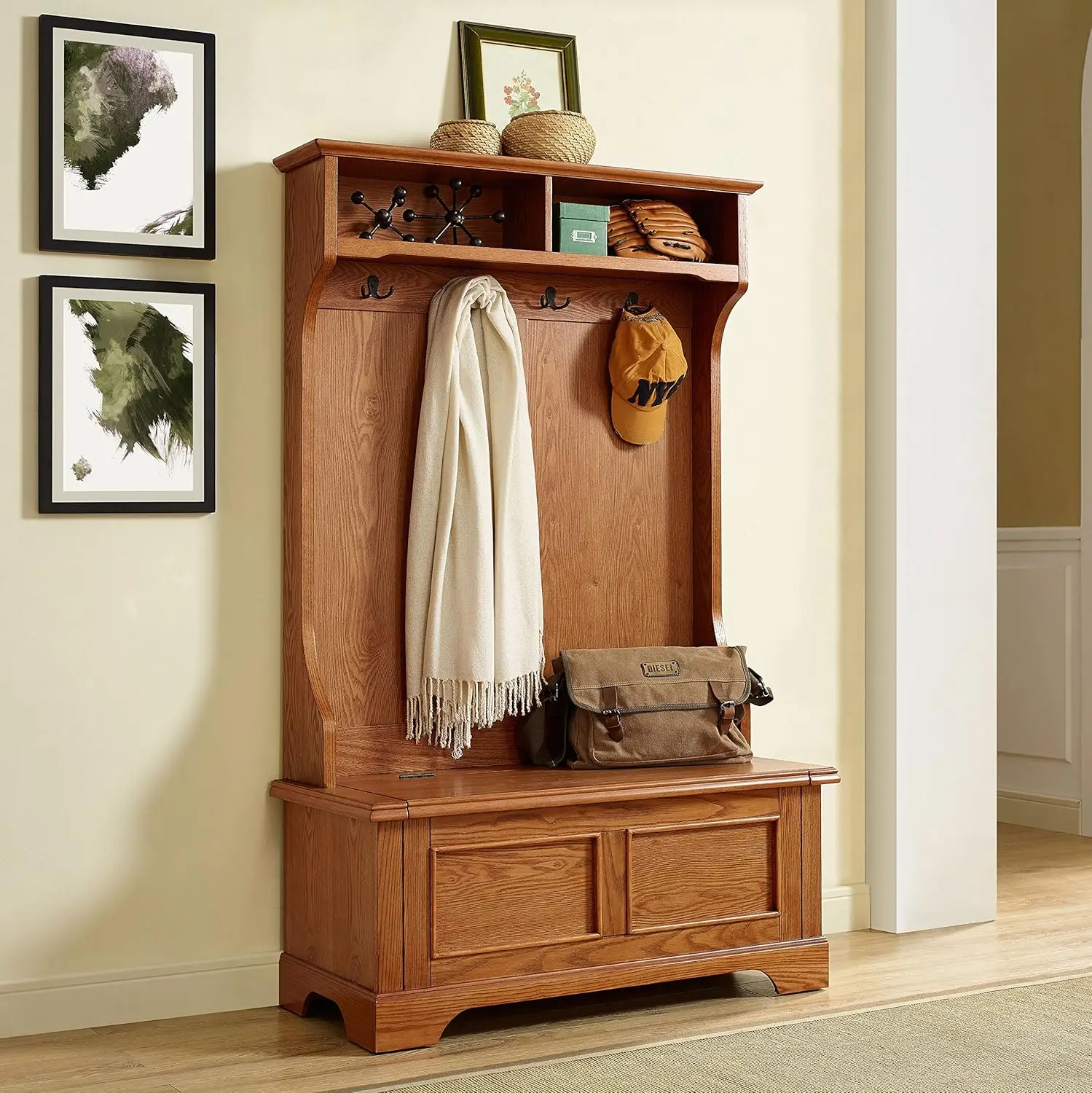 

Crosley Furniture Campbell Hall Tree - Oak