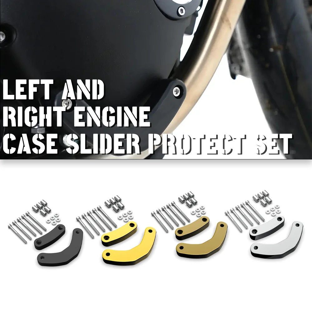 

Engine Case Slider Protect For Speed Twin 1200 Thruxton 1200 / R / RS Speed Twin 900 Left and right anti fall protection blocks