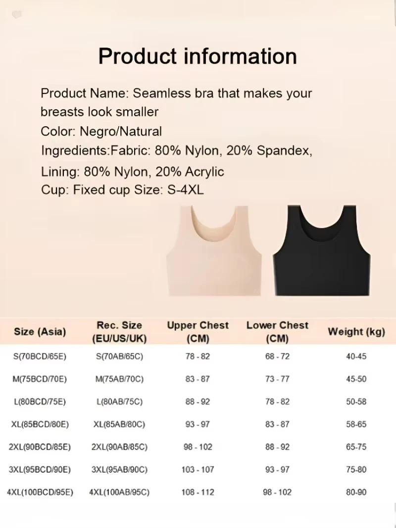 Dámská podprsenka s velkými prsy, neviditelný korzet s širokými rameny, tenké spodní prádlo s plnými košíčky, bezešvá podprsenka s vložkami - náhled 6