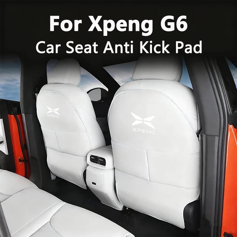 

For Xpeng G6 XiaoPeng Car Seat Anti Kick Pad Leather Full Surround Seat Anti Scratch Protector Rear Armrest Pad Car Accessories