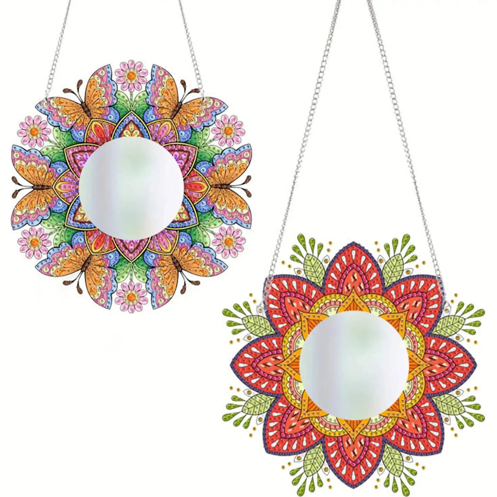 

Набор для алмазной вышивки 2D/плоский: Зеркальные подвески с алмазной мозаикой, DIY декор для дома, подвески-шармы