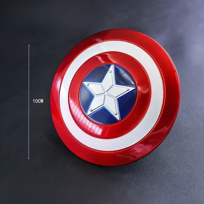 10 سنتيمتر جديد المنتقمون فيلم الشكل كابتن أمريكا درع الطرفية المعادن نموذج سطح المكتب الديكور الحلي هدية عيد ميلاد اللعب