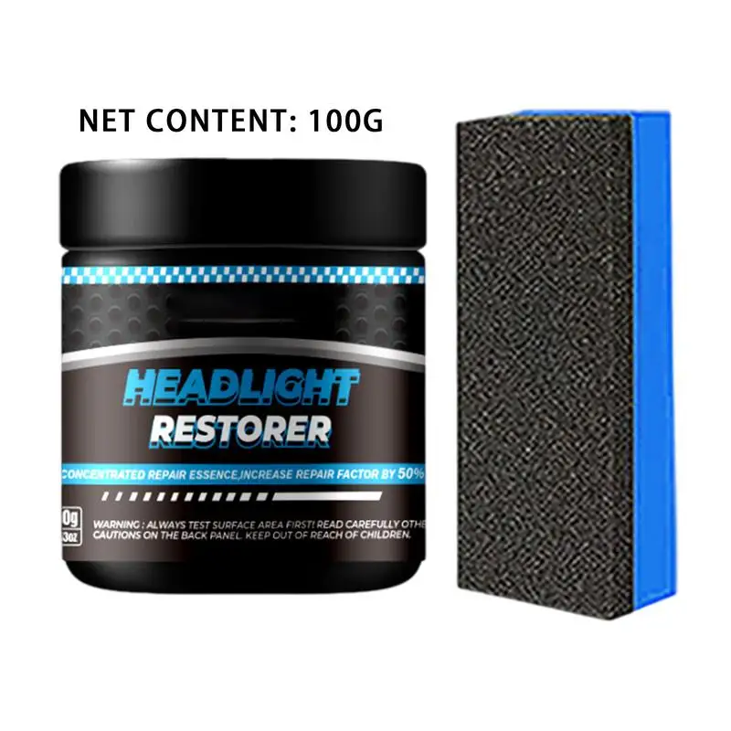 Car Headlight Restoration Polishing Coating Repair Headlamp Scratch Remover Repair Cleaning Paste Remove Headlight Polish Liquid