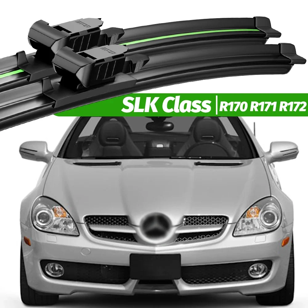 

For Mercedes Benz SLK Class R170 R171 R172 1996-2016 2pcs Front Windshield Wiper Blades 2005 2012 Windscreen Window Accessories