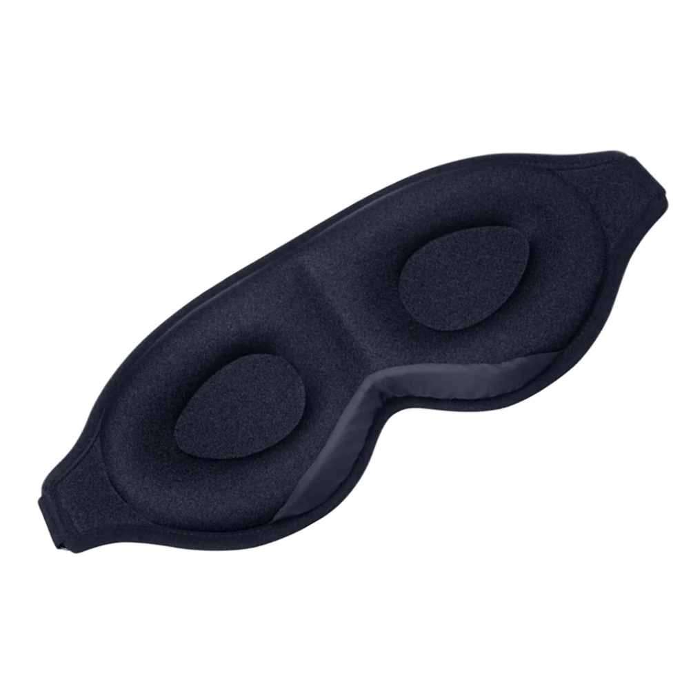 

Маска для глаз из пены с эффектом памяти для сна, путешествий, дышащий регулируемый ремешок, черный светильник, блокирующий повязка на глаза, удобный уход за кожей, средство для сна