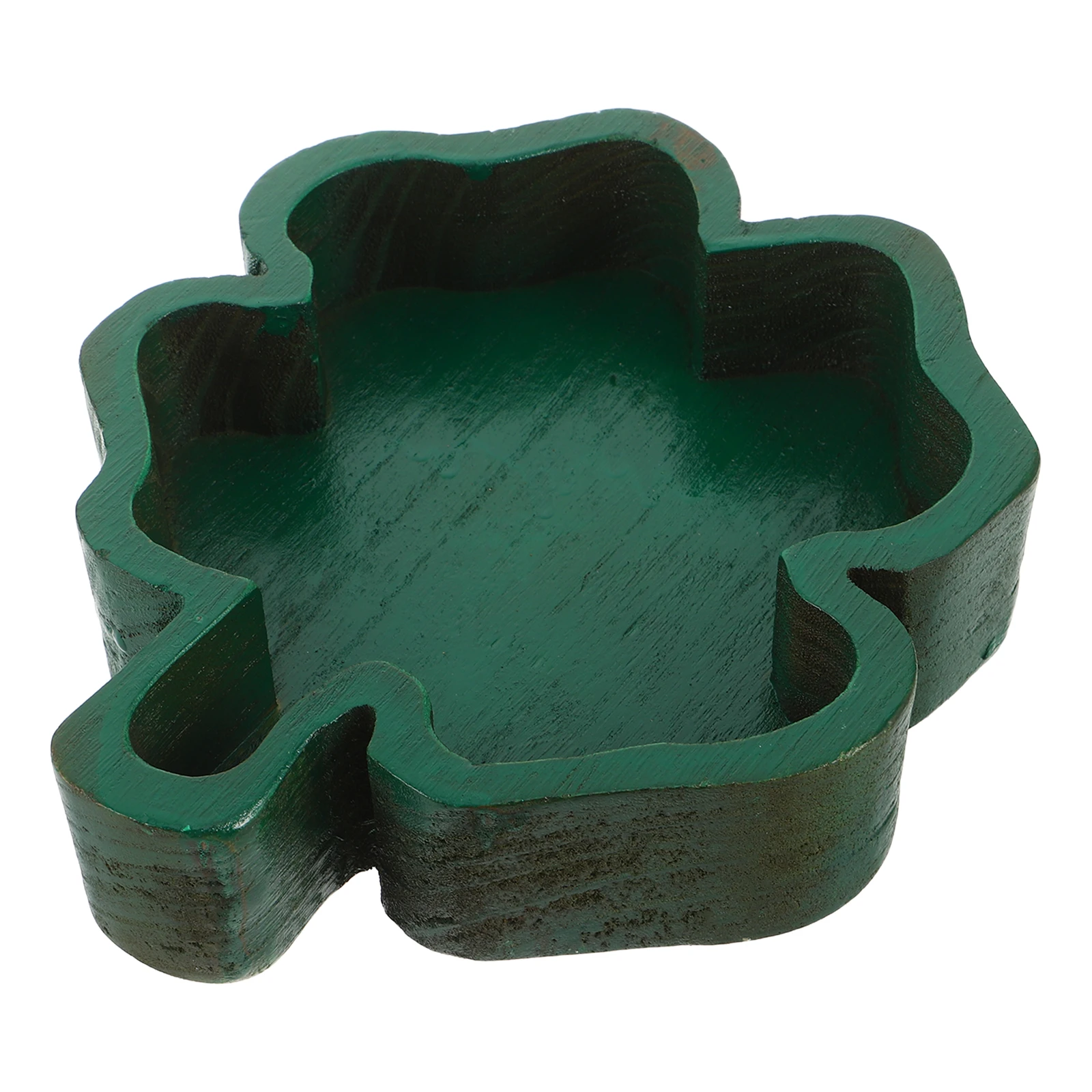 

Домашняя обеденная тарелка для закусок из цельного дерева, четырехлистная клеверная миска для счастливого очарования, сервировочная посуда, кухонный декор и витрина для вечеринки