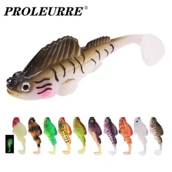 Appât Élsouple en silicone pour la pêche, leurre pour attraper des poissons comme les bars, les brochets et les truites, matériel pour pêcher en mer, 12/22g, 1 pièce