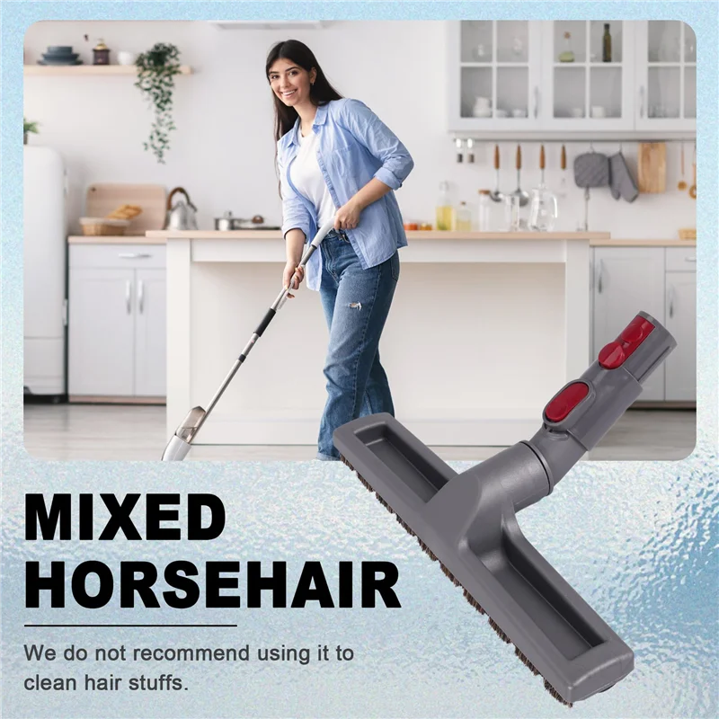 Запасные части AGOUP, насадка для щетки для твердого пола для пылесоса Dyson V7 V8 V10 V11, смешанный конский волос