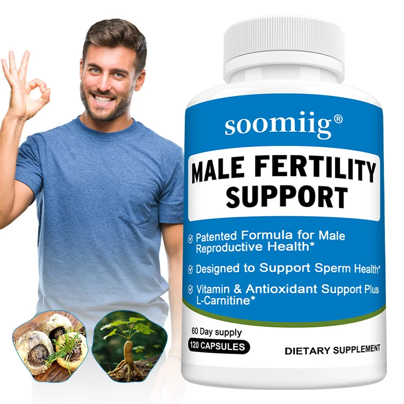 

Male Fertility Supplement - Promoting Hormone Balance,Vegan & Non-GMO,30/60/120 Capsules
