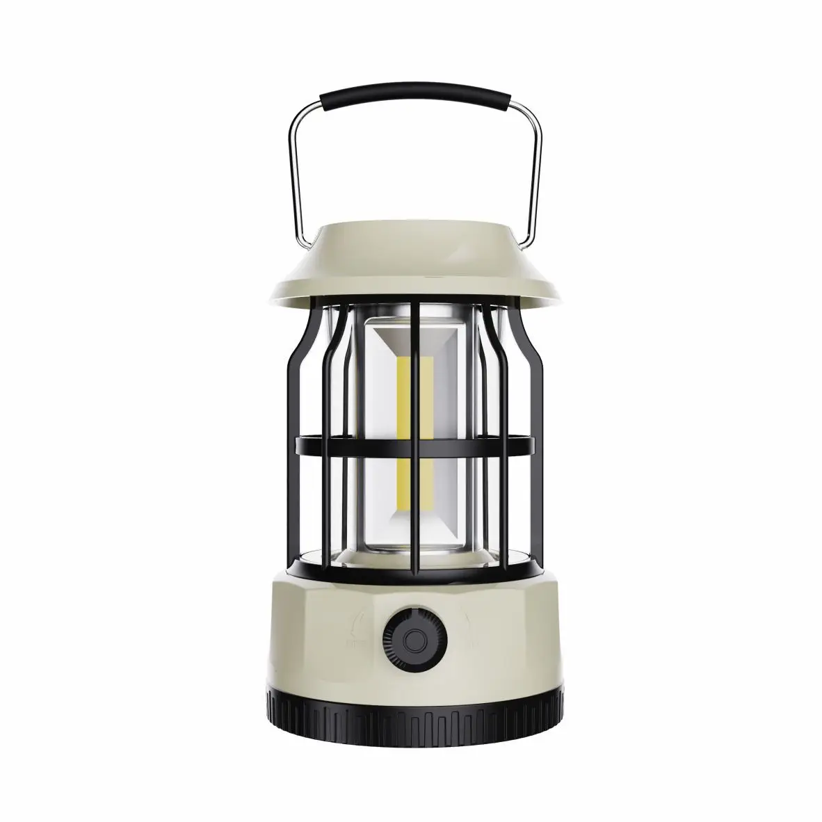 

New Portable Retro Solar LED Horse Lamp White ABS Body Hanging Camping Light Bright Feature for Outdoor & Tent Use Cross-Border