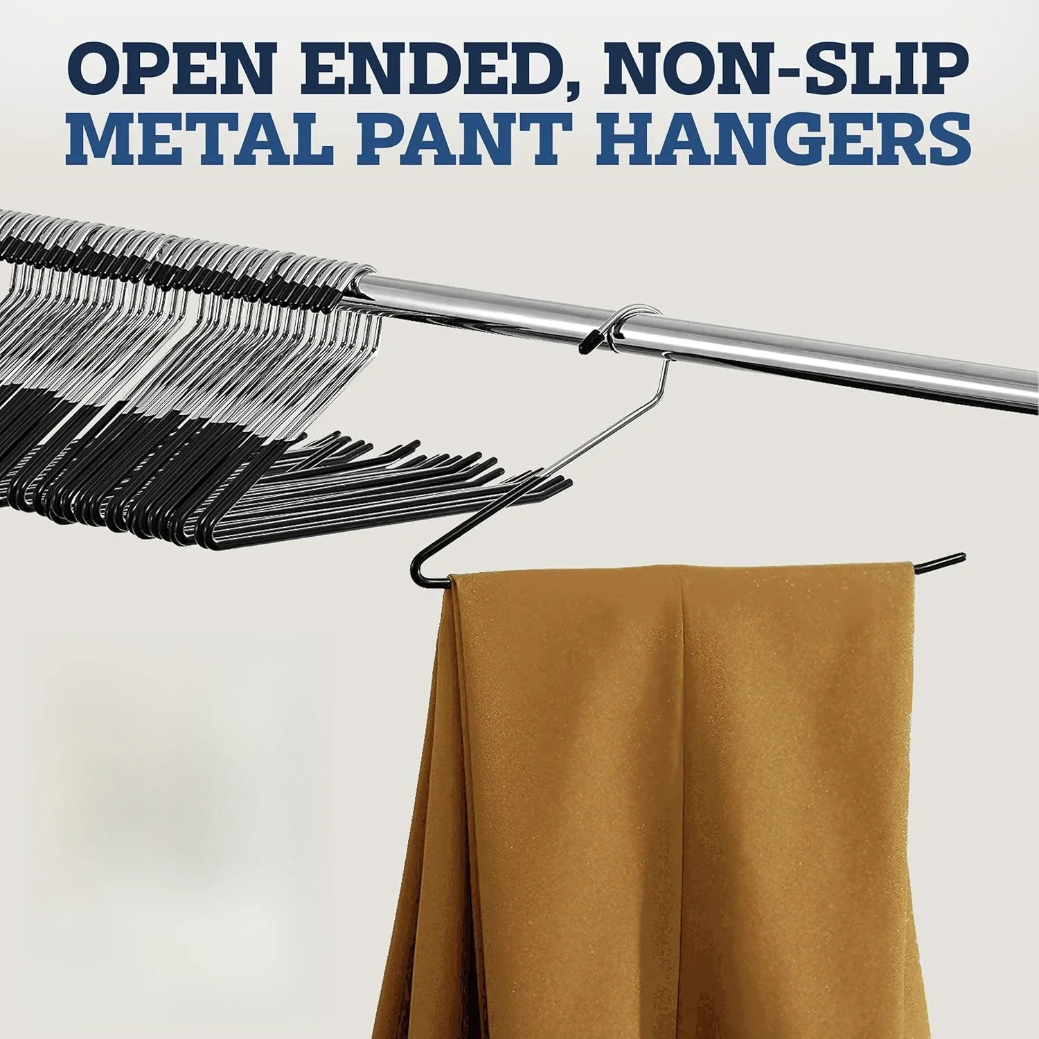 

Вешалки для брюк Нескользящие открытые вешалки для брюк и джинсов для шкафа — компактная вешалка для одежды — прочная и долговечная