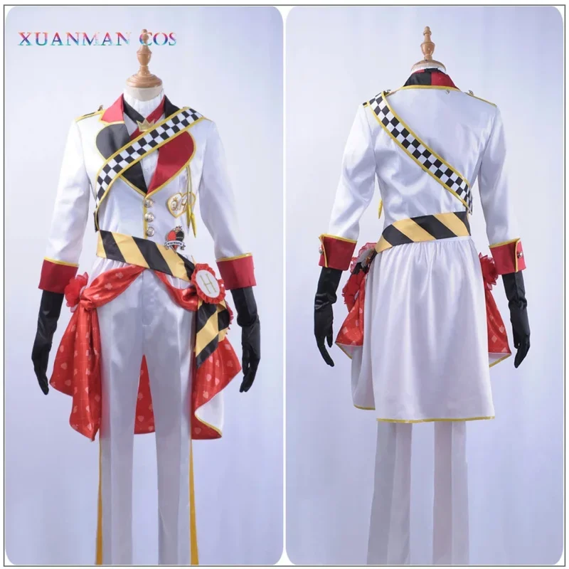 2025 New Game Twisted- Cosplay Costume Alice in Wonderland Custom Men Satin Uniform Pants with Long Cloak Riddle Ro AA