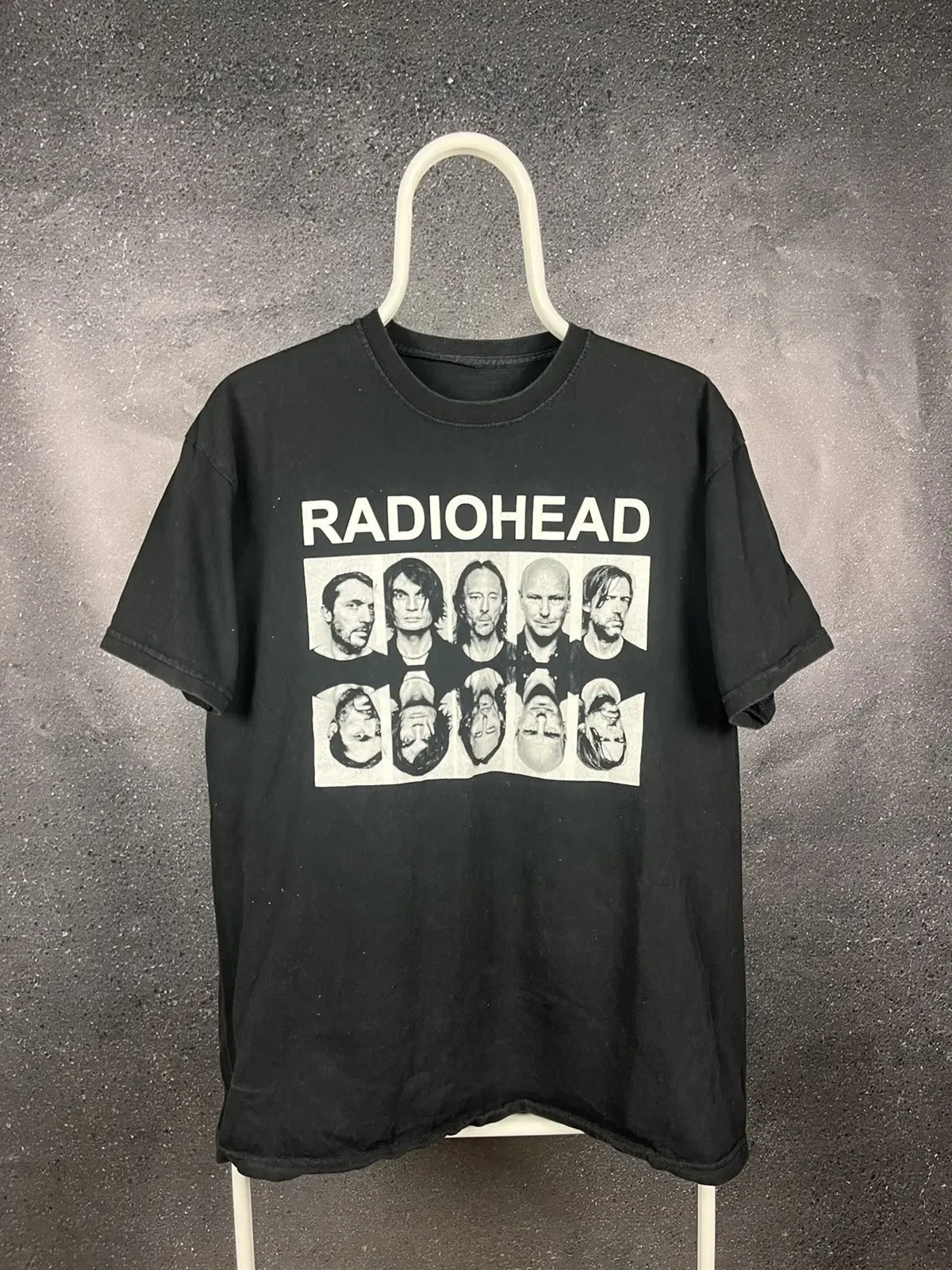 

Новая хлопковая суперэластичная повседневная футболка унисекс с принтом RADIOHEAD THE BENDS, повседневная свободная футболка большого размера с круглым вырезом и принтом