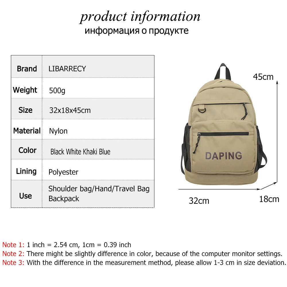 Fashion Nylon School Backpack for Women 2023 College Backpack Female Large Capacity Casual Nylon Bag Student Travel Backbag Sac