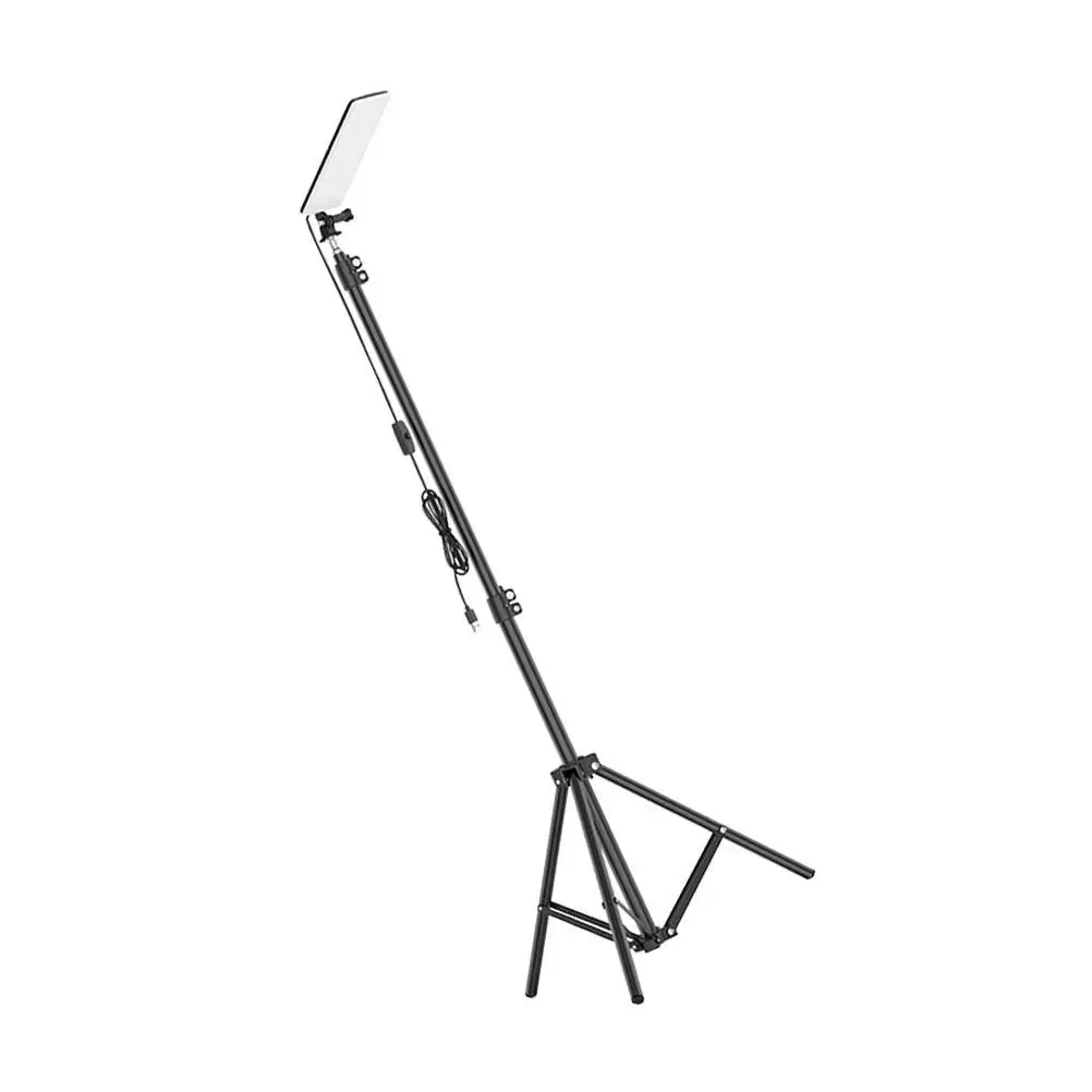 

Outdoor Camping Lantern LED Tripod Adjustable Height Portable Black Office Telescopic Lamp Device Waterproof Durable