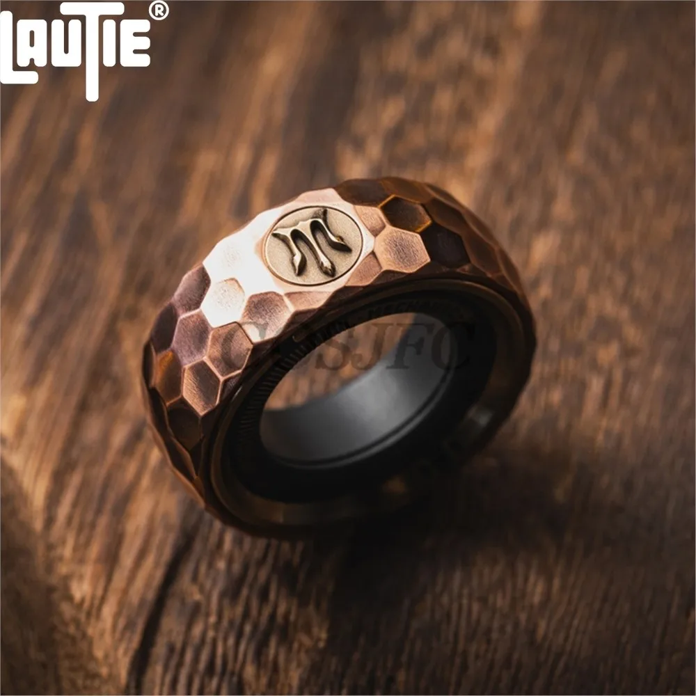 LAUTIE EDC Mechanic Magnets Thorns Ring Spinner Cool Gadget Gear Fidget Desk Toys