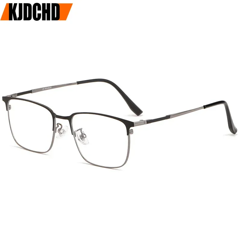 

Очки с мультифокальными линзами KJDCHD, титановые мультифокальные очки для мужчин, титановые очки по рецепту, индивидуальные очки по рецепту