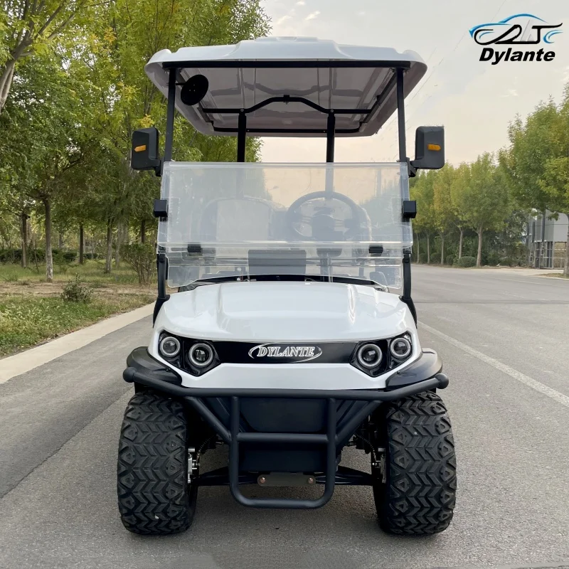 2025 Newest Design 4 Seater Electric Golf Cart 60V/48V/72V Choose Customized 5KW Off-Road Hunting Club Electric Car