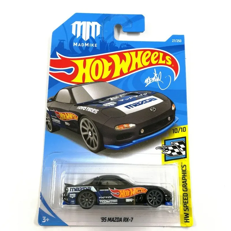 Original Hot Wheels 1/64 95 mazda rx-7 Diecast Alloy Model Carro Children  Gift