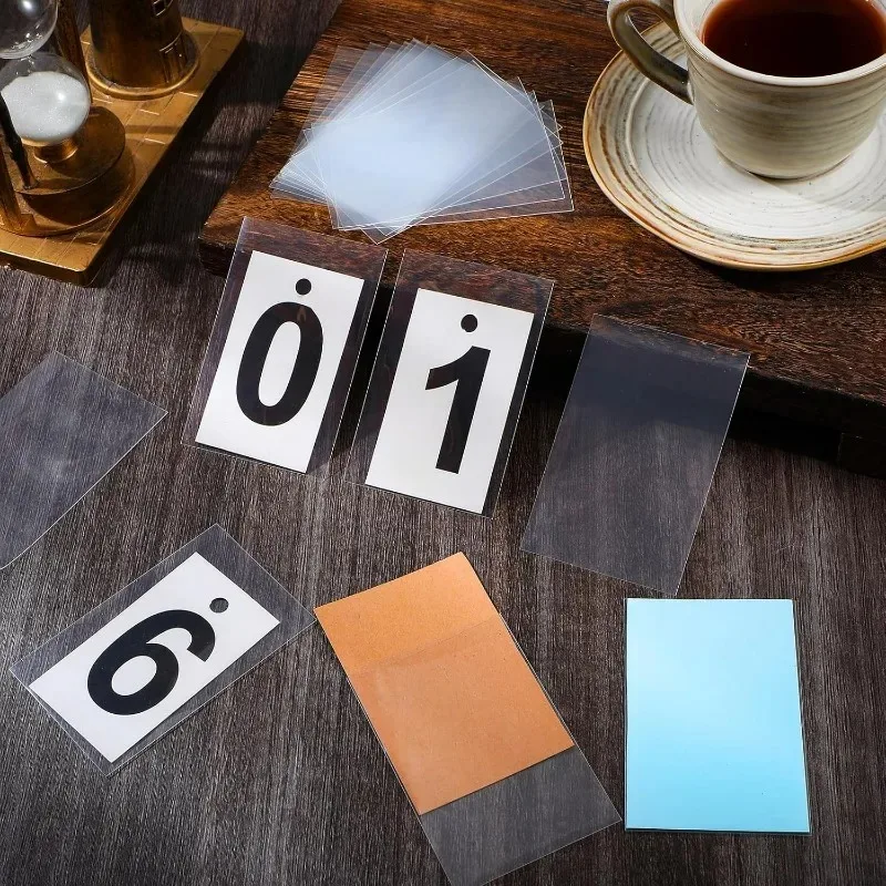 500 SZTUK Przezroczyste Koszulki na Karty Kpop, Ochraniacze na Karty Zdjęciowe Idolów, Albumów do Kart do Gier, Przezroczyste Folie PP, Koszulki Ochronne na Karty