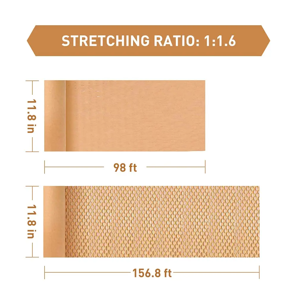 Honeycomb Folding Wrapping Material Brown 30cm Biodegradable Diy Decorative Gift  Improve Packing Efficiency Cushioning Paper