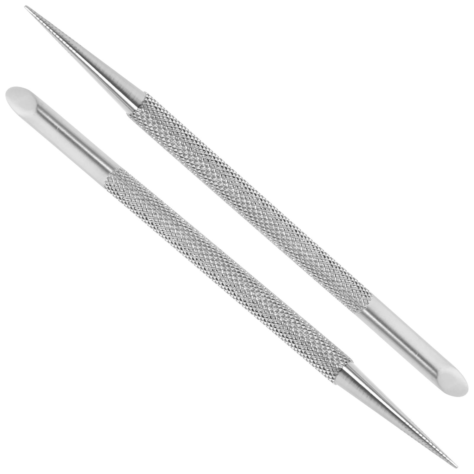 

2 Pcs Stainless Steel Cuticle Pusher Nail Scraper Manicure Tools for Nail Cleaner Polish Pedicure Accessories