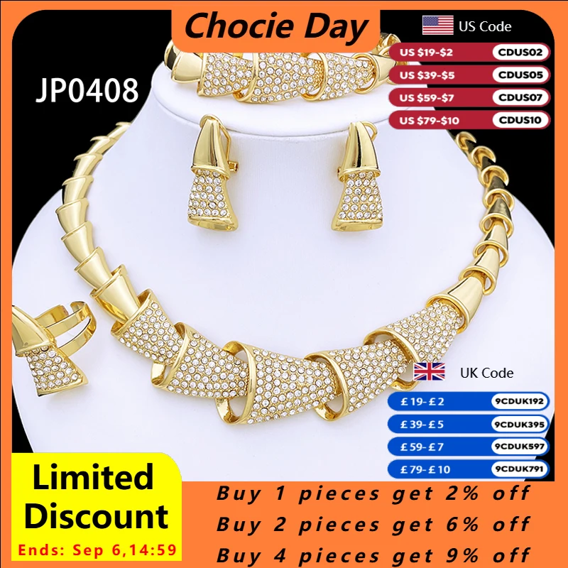 

Unique Dubai Gold Color Jewelry Set For Women 18K Gold Plated Fashion Set Jewelry Necklace Earrings Ring Bracelet Free Shipping