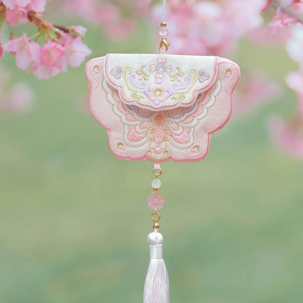 الكرتون مهرجان منتصف الخريف الكيس حقيبة النمط الصيني المطرزة الكيس قلادة قلادة اليدوية شرابة نعمة الحقيبة