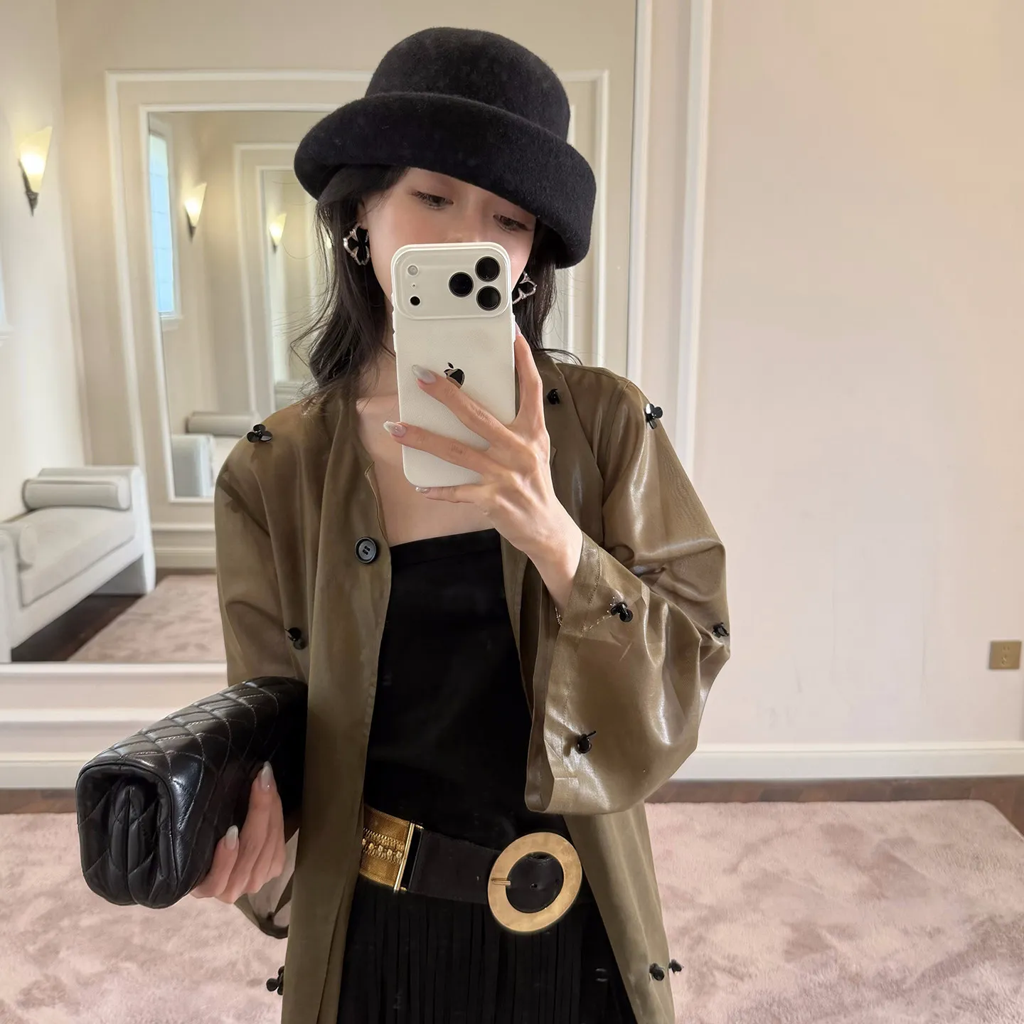 UMI MAO Two-tone French-style Solid Color Woolen Hat Women Vintage With Rolled Brim Cap Femme