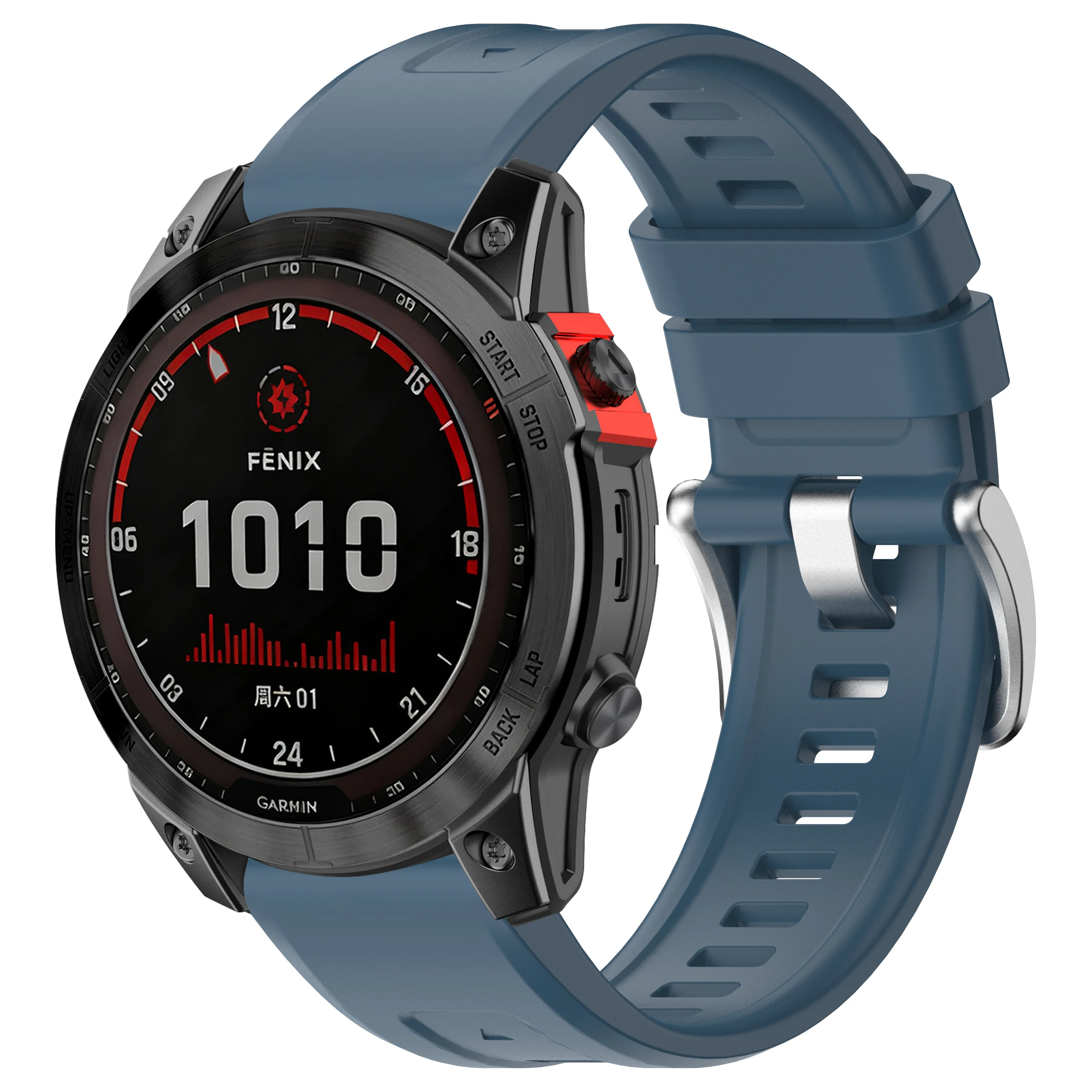 22/26mm Quickfit Silicone Band for Garmin Fenix 8 47mm 51mm E 7 7X Pro/6 6X Pro/5 5X Plus/Epix Pro/Enduro3 Sport Strap Bracelet