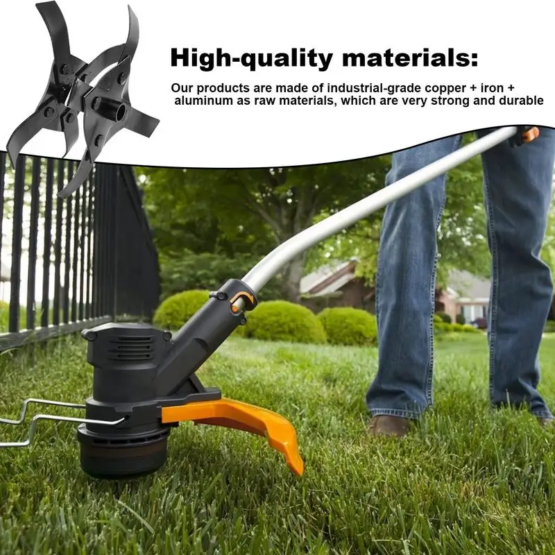 Garden Rototiller Cultivator Precision Alloy Multi-purpose Weeding Eater Trimmer Rotary Cultivator Tool Hedge LawnmowerAccessory