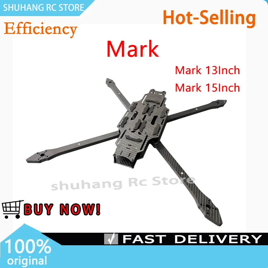 Shuhang Mark 13/15 pollici 600mm/647mm Spessore del braccio 10mm FPV Macchina di attraversamento RCQuadcopter Kit telaio per modelli di droni RC Freestyle