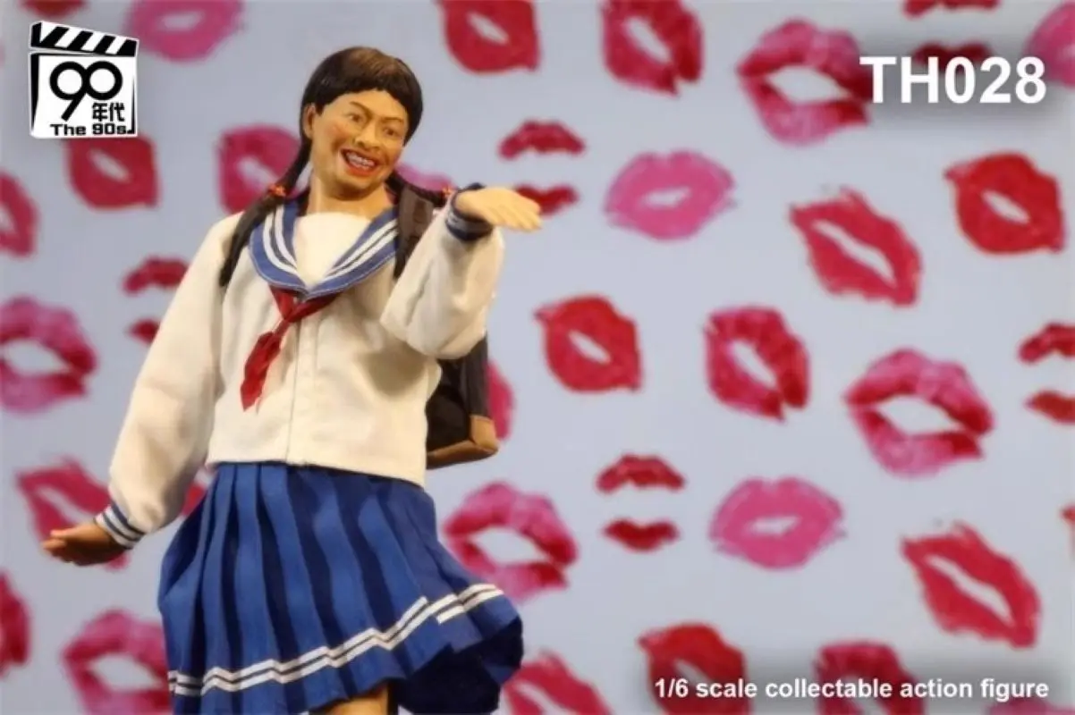 90 年代 TH028 1/6 女性兵士学生女の子のような花フルセット 12 "アクションフィギュア模型玩具在庫あり