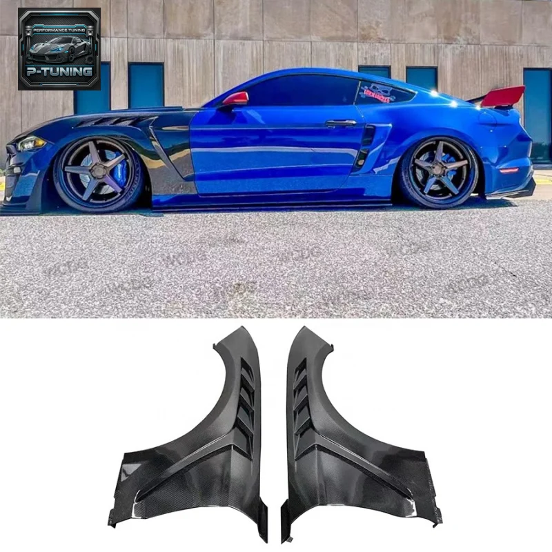 

Gtd Style Carbon Fiber for Ford Mustang 2018-2023 Front Vented Side Fender Auto Parts Bodykit