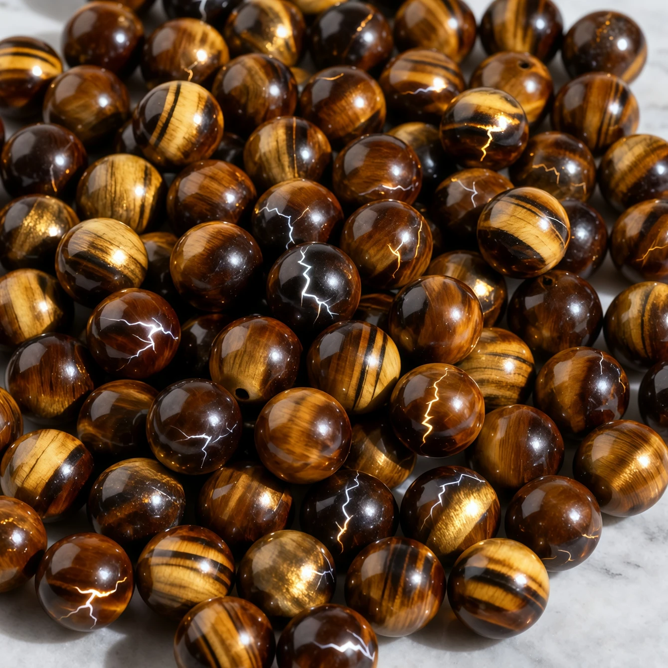 Wholesale Natural Stone 1A Yellow Tiger Eyes Bead Round Loose Spacer Bead for Jewelry Making DIY Necklace Bracelet Accessories