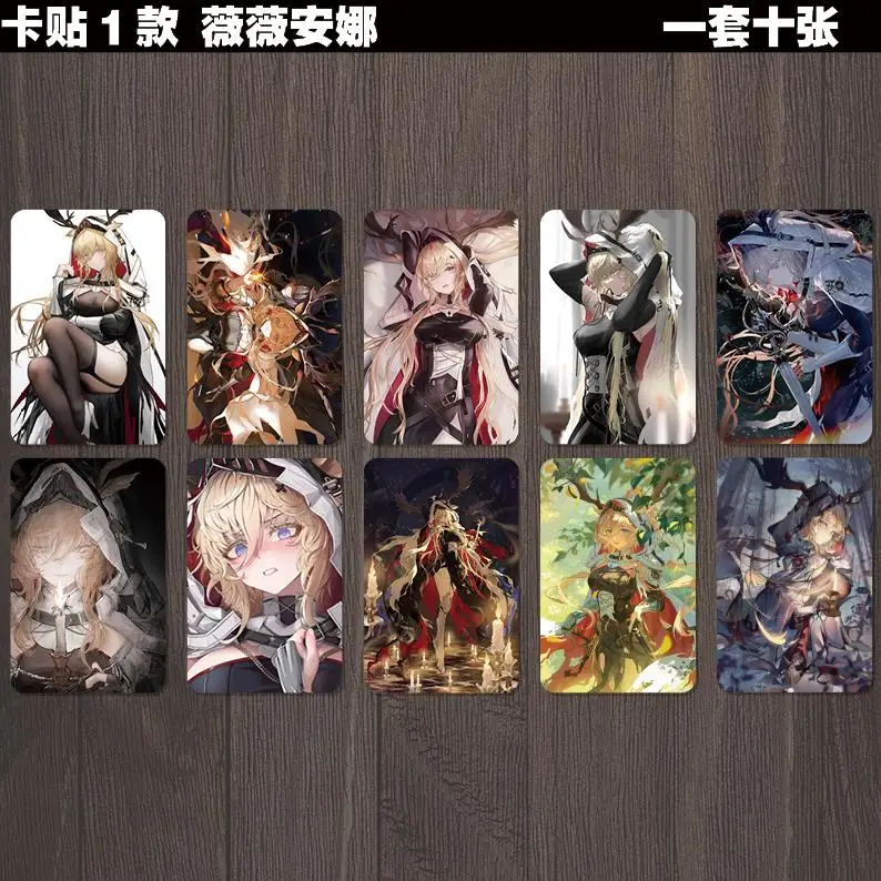 Arknights Viviana Droste Siege Typhon Executor Exusiai Muelsyse Saria Shu Surtr Pinecone Myrtle Mizuki بطاقة حزم بطاقة بريدية للصور
