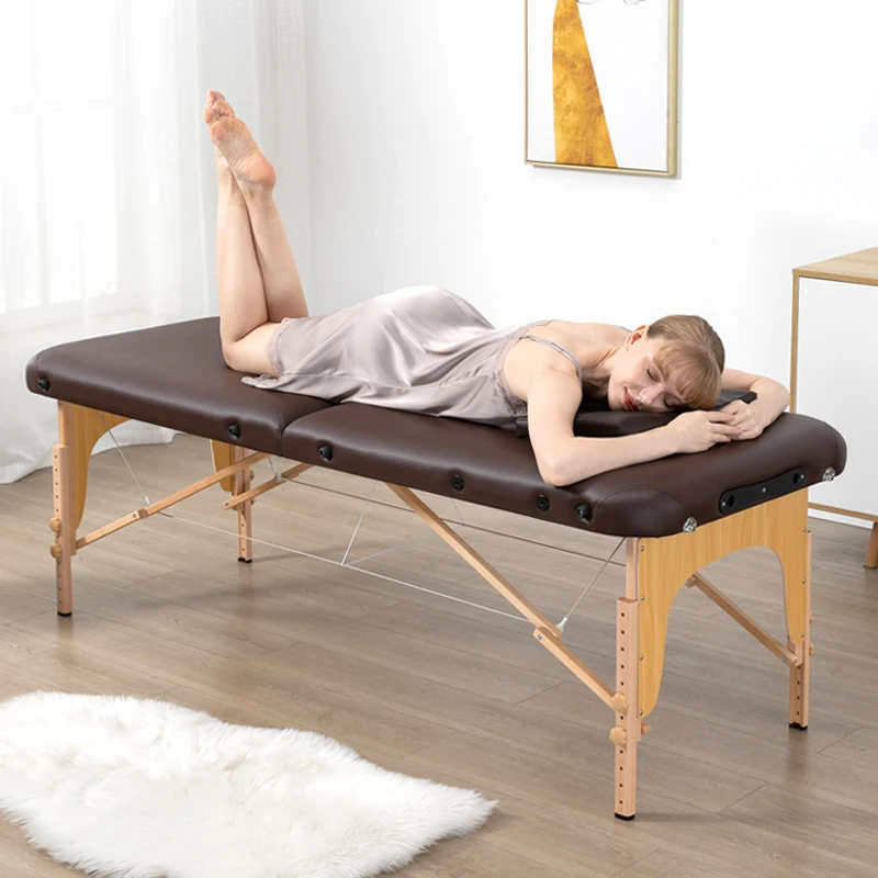 

Luxury Bed Portable Massage Table Home Comfy Folding Bed Office Aesthetic Mesas De Masajes Furniture Decoration