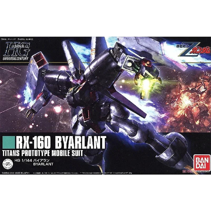 Bandai Gundam ชุดรูป HGUC 1/144 214 RX-160 Byarlant ของแท้ Gunpla อะนิเมะ Action Figure ของเล่นเด็ก