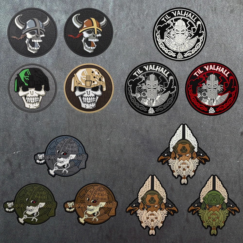 

A Patterned Pvc Patch for Tactical Vests/Strap Badges, Pvc Sticker Patch with Luminous Effect, Hook-And-Loop Backing, Morale Patch for Backpacks, Clothing Patch, Soft Rubber